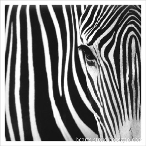 Simple abstract acrylic zebra animal designs for fabric painting on canvas